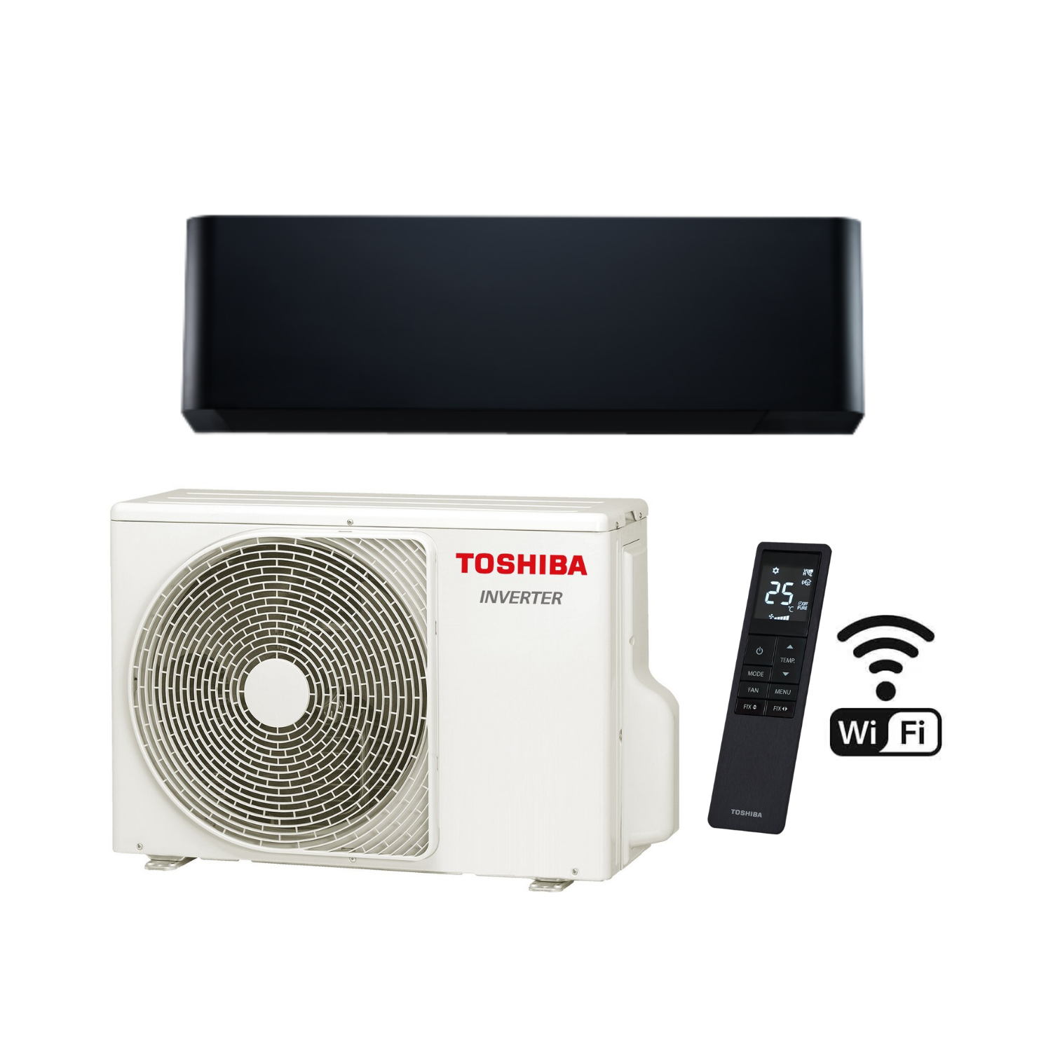Toshiba Shorai Curve Black 2,0 kW